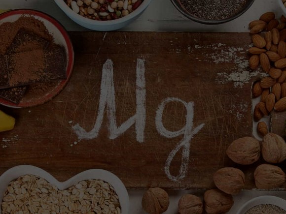 Magnesium foods and chemical Mg symbol