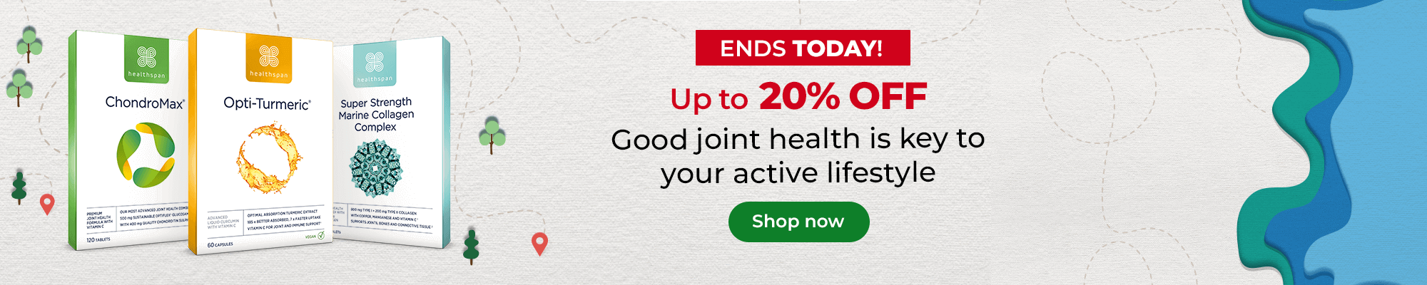 Up to 20% off. Good joint health is key to your active lifestyle. Ends Today! Shop now