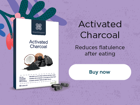 Activated Charcoal: reduces flatulence after eating
