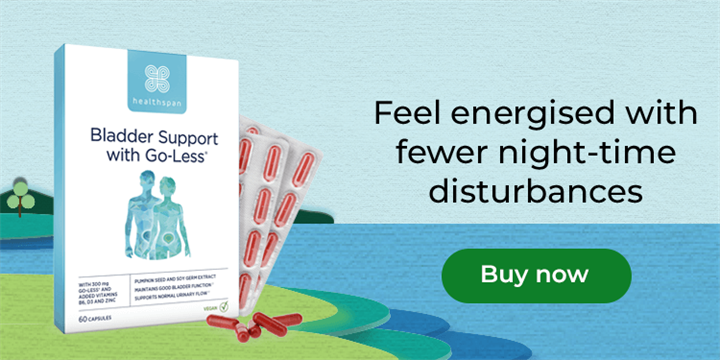 Bladder Support - Feel energised with fewer night time disturbances. Buy now.