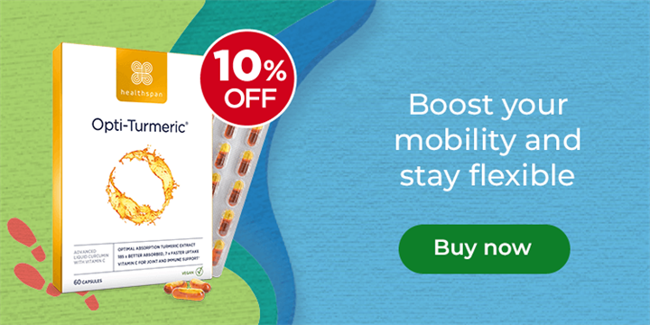 Opti-Turmeric. 10% off. Boost your mobility and stay flexible. Buy now.