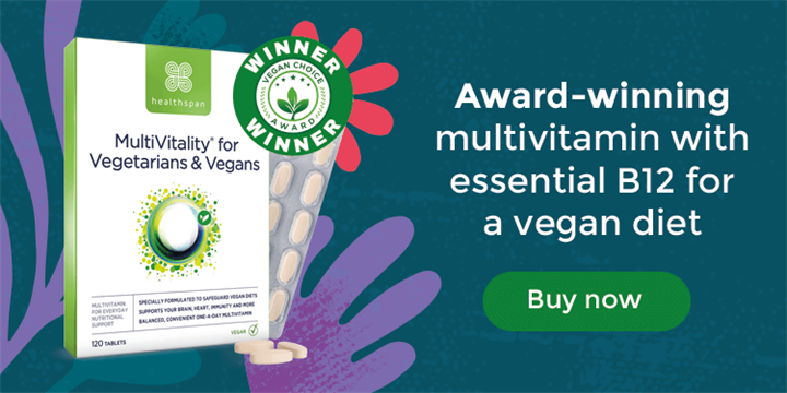 Multivitalty for Vegetarians and Vegans. Award-winning multivitamin with essential Vitamin B12 for a vegan diet, Buy now.