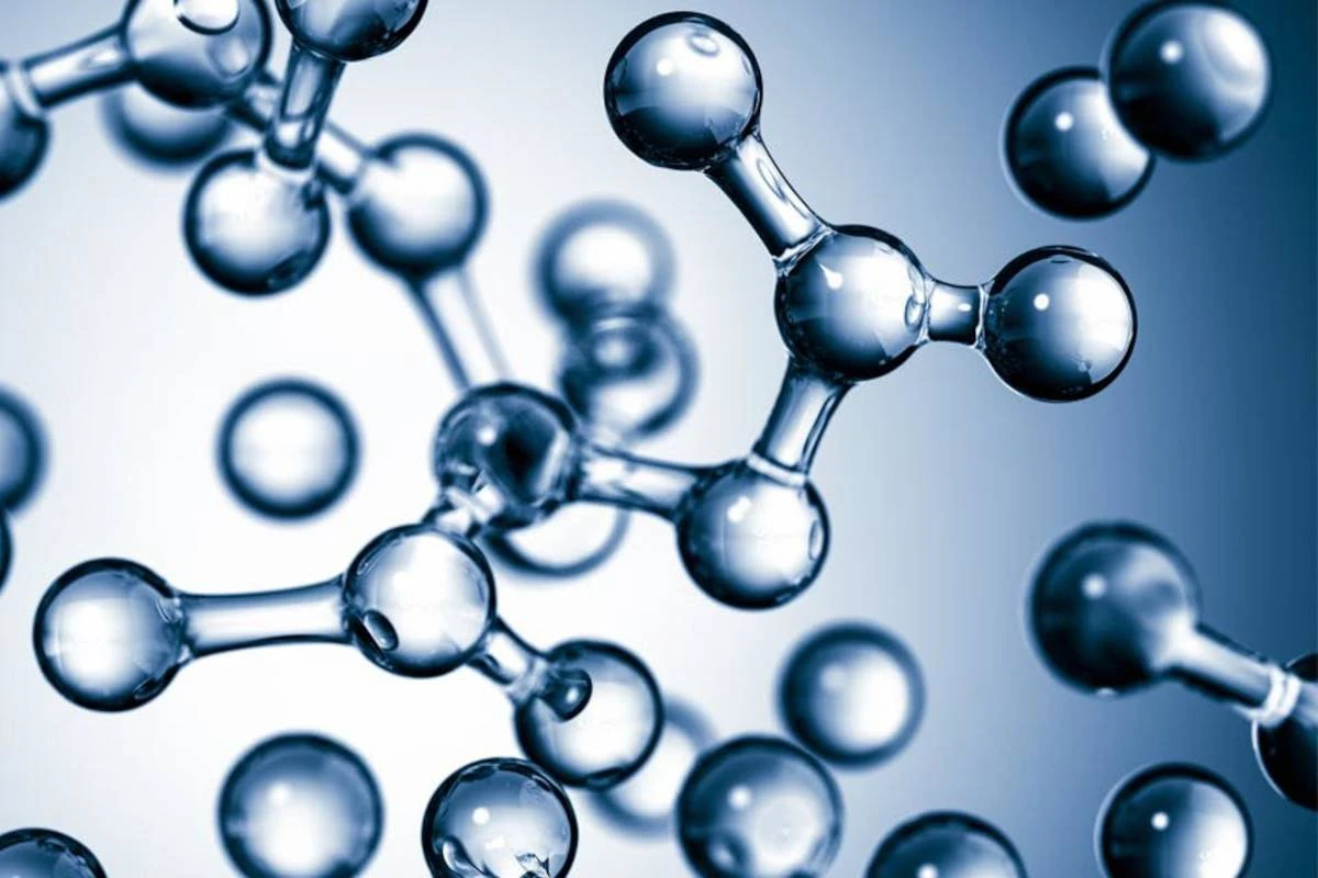 Close-up of molecular structure