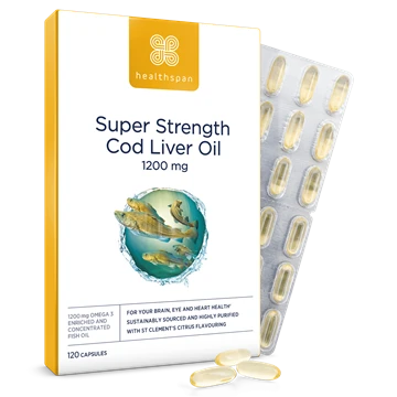 Super Strength Cod Liver Oil 1200mg pack