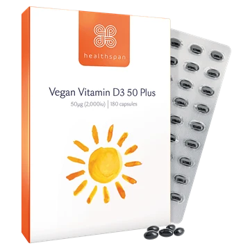 Vegan Vitamin D3 50 Plus pack
