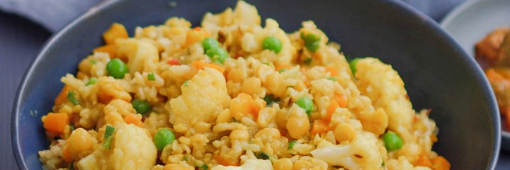 Brown rice khichdi
