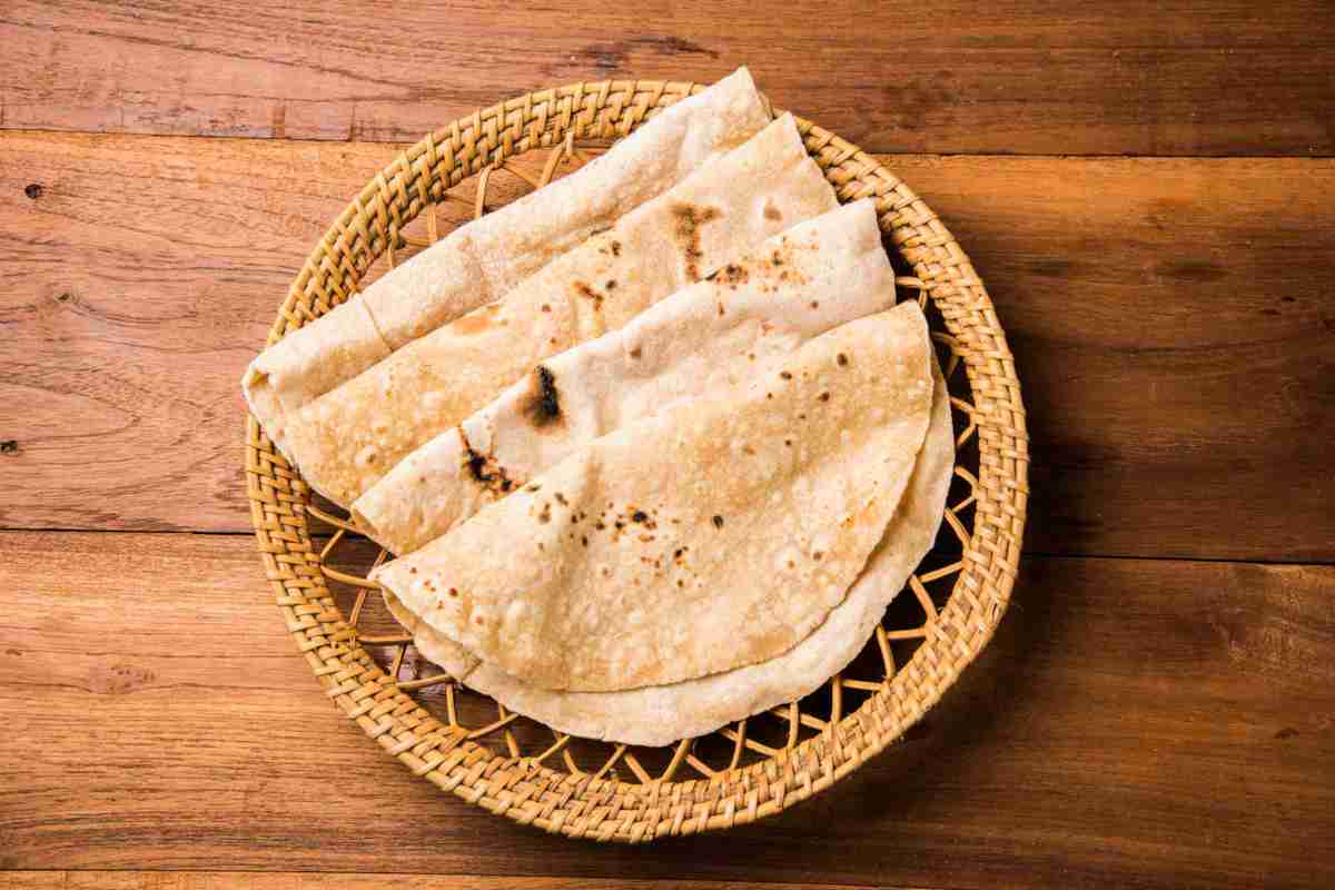 Bombay potato and riata wrap