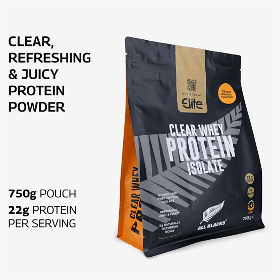 Elite All Blacks Clear Whey Protein Isolate 