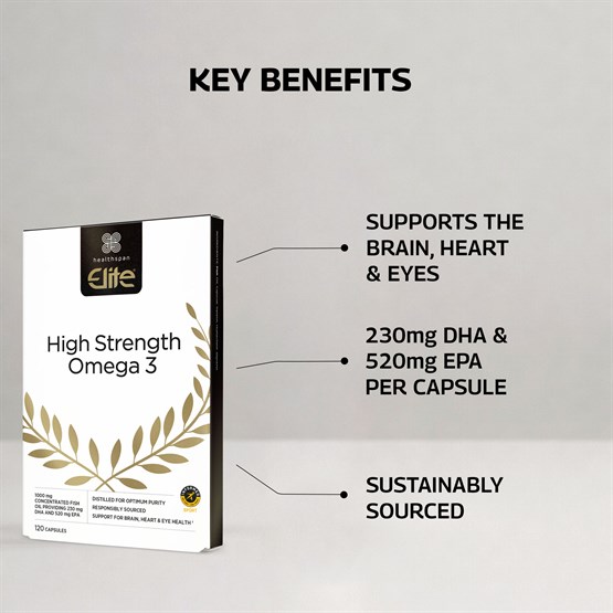 Elite High Strength Omega 3 1000mg 