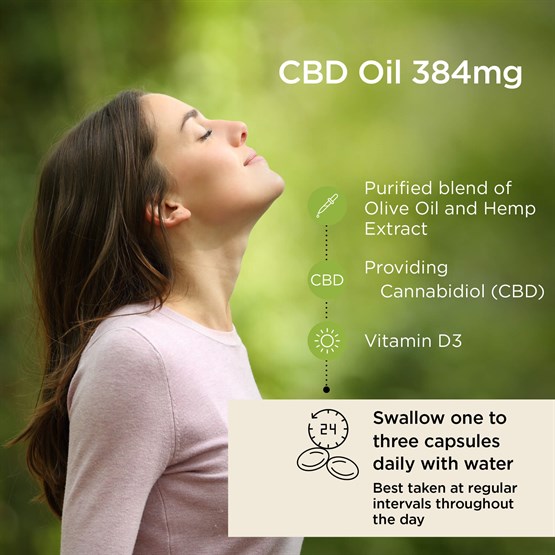 High Strength 6.4mg CBD Oil Capsules (60) 