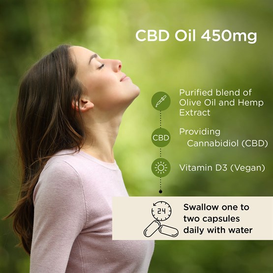 CBD Oil Capsules 450mg 