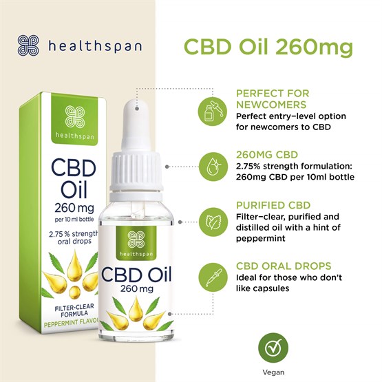 CBD Oil Drops 260mg 