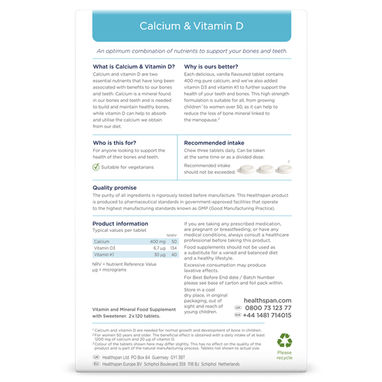 Calcium & Vitamin D 