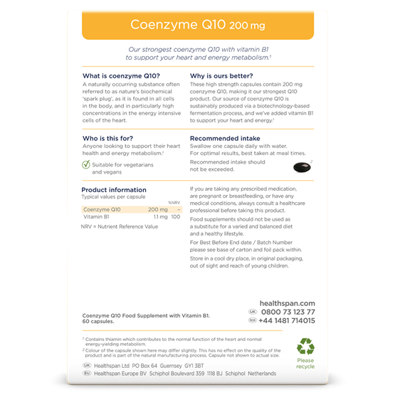 Coenzyme Q10 200mg 