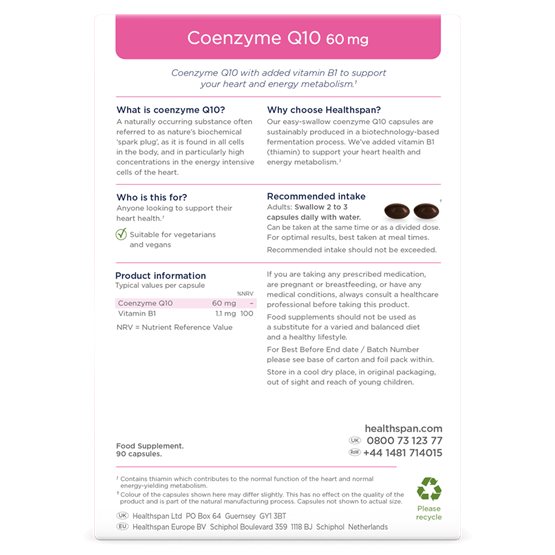 Coenzyme Q10 60mg 