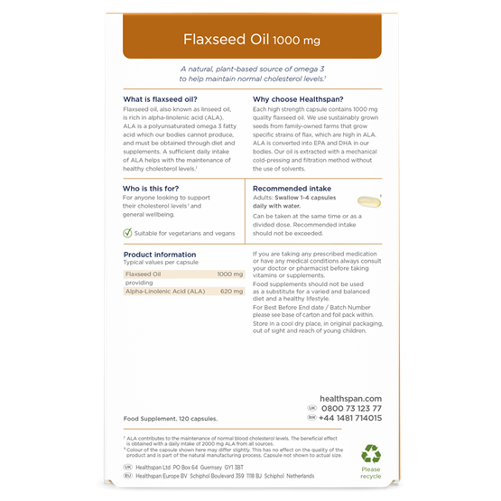 Flaxseed Oil 1000mg 