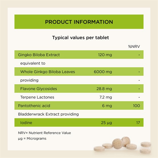 Ginkgo Biloba Cognitive Support 6000mg 