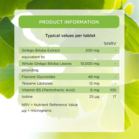 Ginkgo Biloba Cognitive Support 10000mg 
