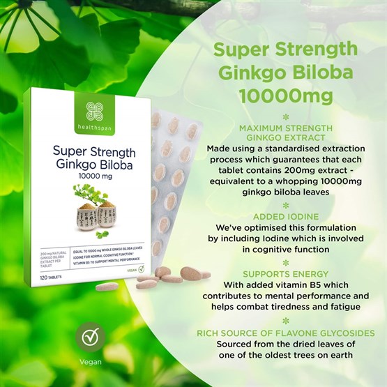 Ginkgo Biloba Cognitive Support 10000mg 