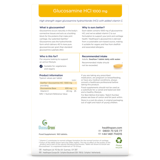 Optiflex® Glucosamine HCl 1000mg with Vitamin C 