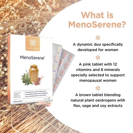 MenoSerene® − Soy Isoflavones, Flaxseed & Sage 
