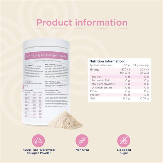 Pure Hydrolysed Collagen Powder 
