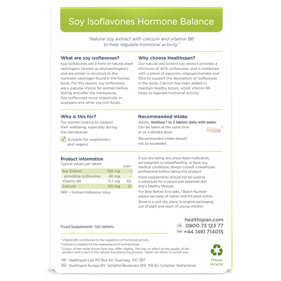 Soy Isoflavones Hormone Balance 