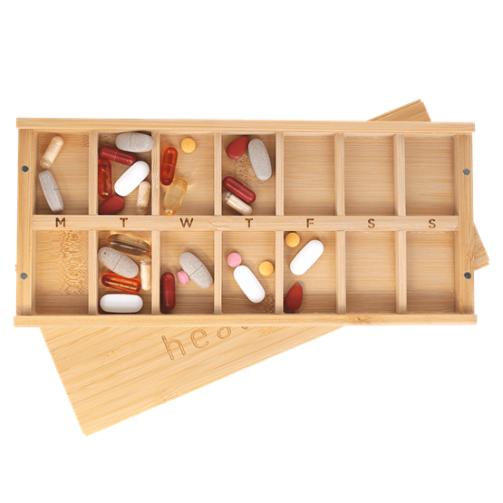 Bamboo Supplement Organiser 