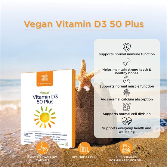 Vitamin D3 50 Plus − Vegan Friendly 
