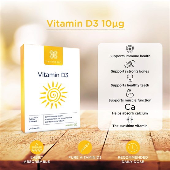 Vitamin D3 10µg 