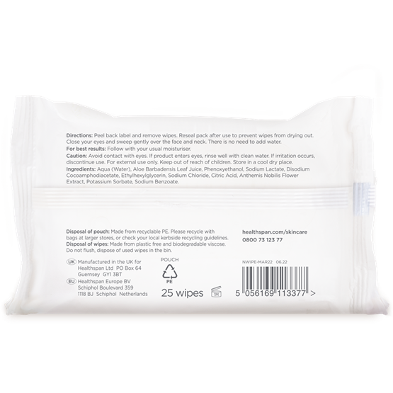 Nurture 3−in−1 Biodegradable Gentle Cleansing Wipes 