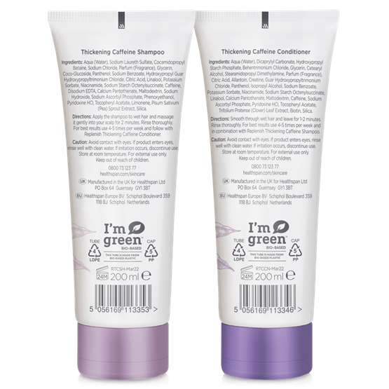 Replenish Thickening Caffeine Shampoo & Conditioner 