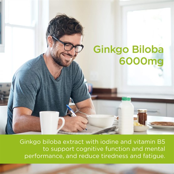 Ginkgo Biloba Cognitive Support 6000mg 