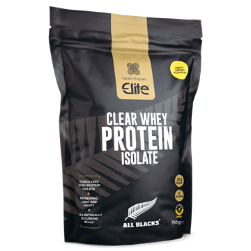 Elite All Blacks Clear Whey Protein Isolate – Zesty Lemon