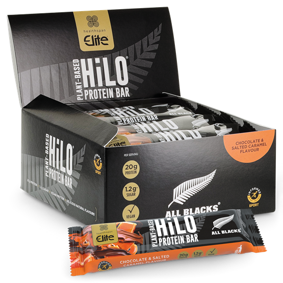 Elite All Blacks Plant−Based HiLo® Protein Bar