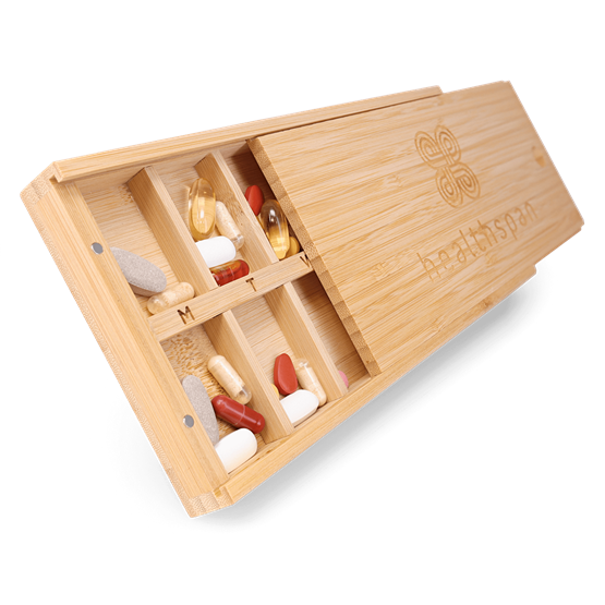 Bamboo Supplement Organiser