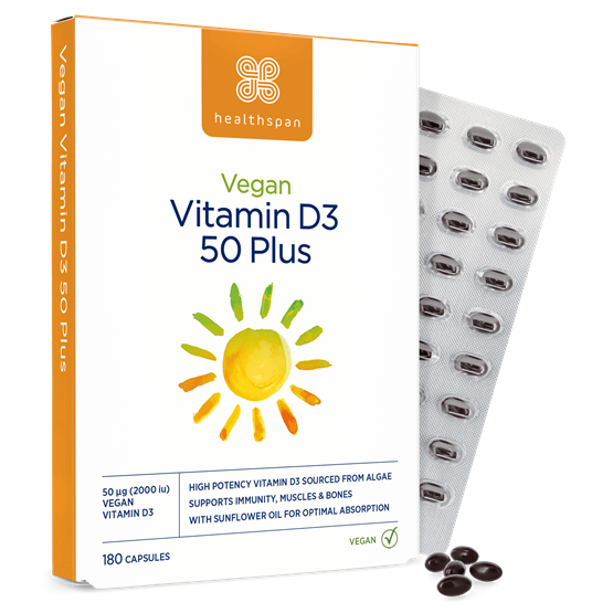 Vitamin D3 50 Plus − Vegan Friendly