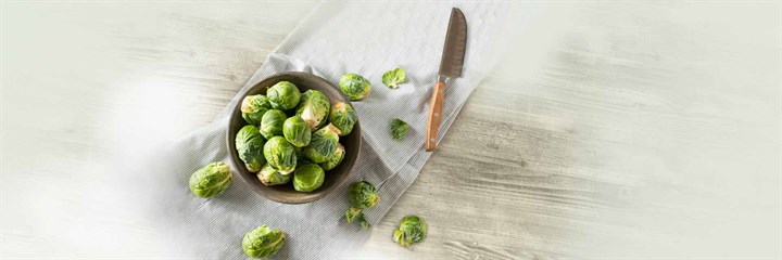 Brussel sprouts on a plate