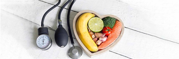 Health food in a heart shape