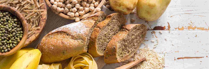 Bread, potatoes, pasta and other high-carb foods